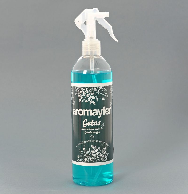 Gotas de Mayfer Agua Colonia, envase 1 litro, Aroma floral.